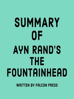 cover image of Summary of Ayn Rand's the Fountainhead